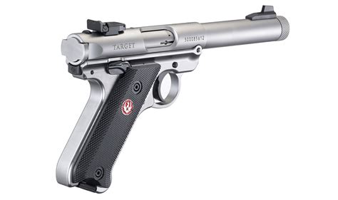Pistolet Ruger Mark Iv Inox Target Fileté 40126 Cal 22lr Armurerie