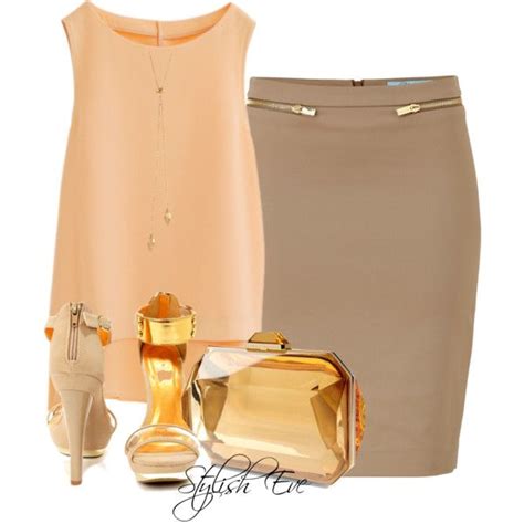 Noha By Stylisheve On Polyvore Nude Color Fashion Outfits Womens
