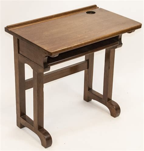 Sold Price Vintage Wooden Childs School Desk Invalid Date Est