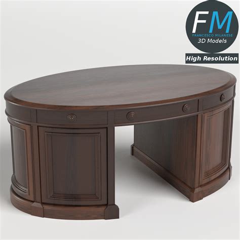 Oval Office Executive Desk By Francescomilanese85 3docean