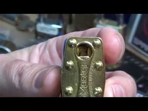 Master Lock Brass Body Padlock Picked Stocklocksunday Youtube
