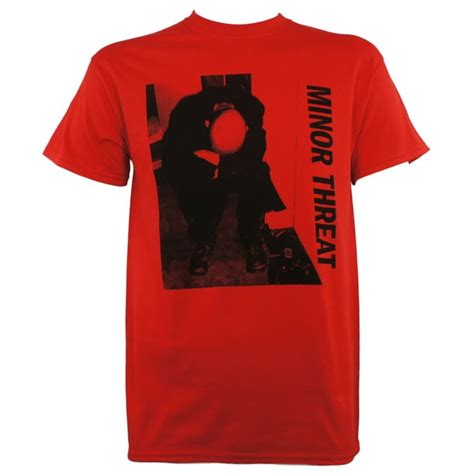 Tsurt Minor Threat Band S T Cd Lp Cover Red T Shirt S
