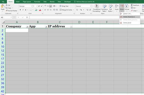 How To Delete Blank Rows In Excel Sheet Printable Templates