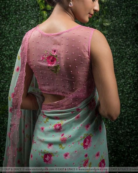 Essential Blouse Designs For Designer Sarees • Keep Me Stylish In 2020 Netted Blouse Designs