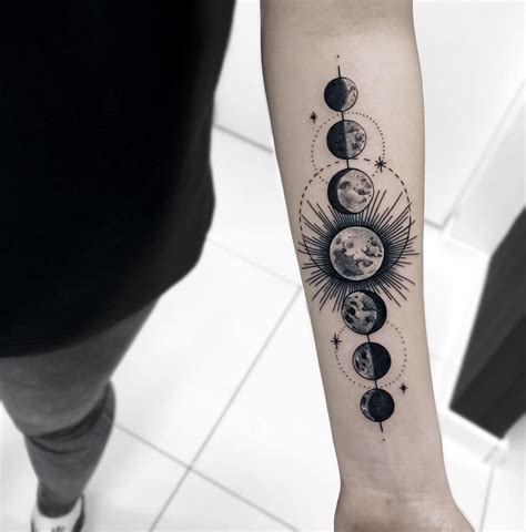 Phases De La Lune Shared By Inparadise On We Heart It Planet Tattoos