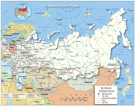 Political Map Of The Russian Federation Nations Online