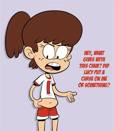 the loud booru post 14375 2016 artist scobionicle99 belly character lynn loud chubby dialogue