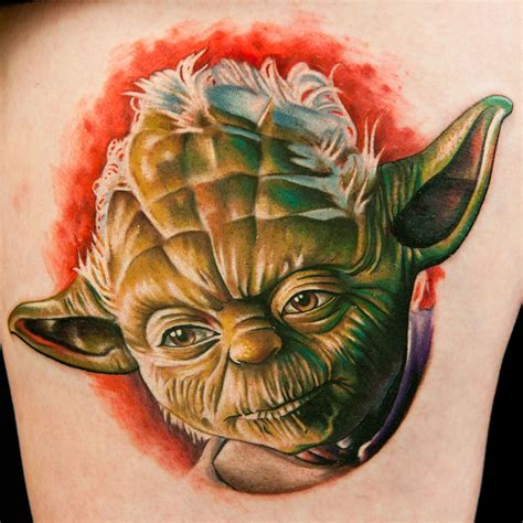 Yoda By Tattoo Baby Ink Master Tattoos Star Wars Tattoo Star Wars