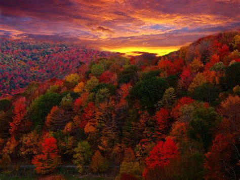 Image Autumn Mountain Scenes West Virginia Download