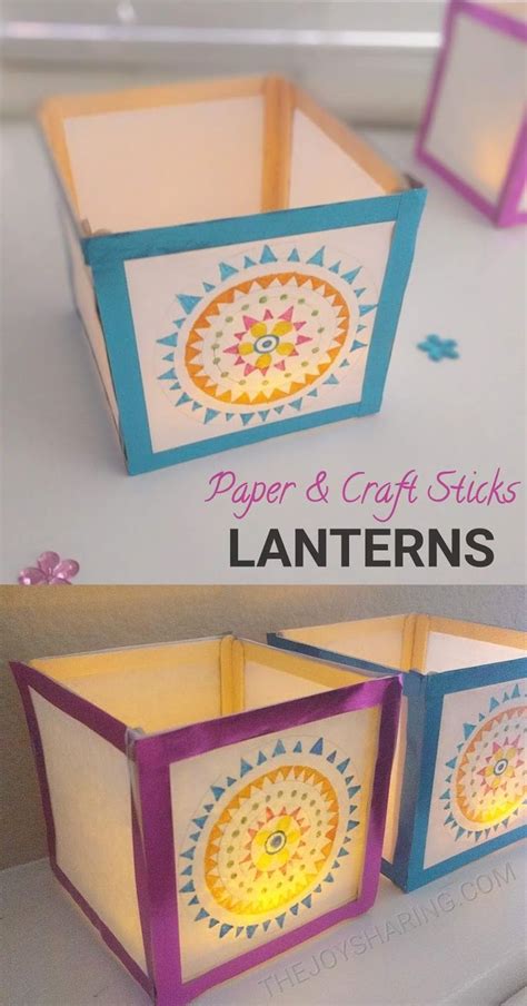 How To Make Paper Lantern Craft Paper Lantern Craft Crafts Camping