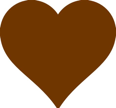 Brown Heart Clip Art at Clker.com - vector clip art online, royalty png image