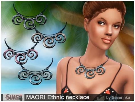 Ethnic Necklace Maori At Sims By Severinka Sims 4 Updates