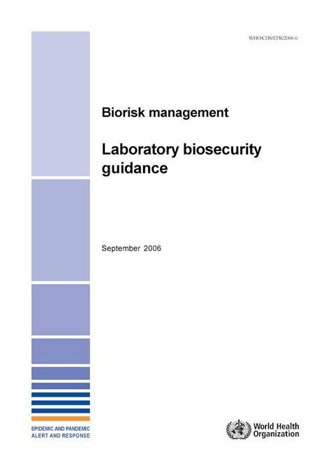 Seguridad Biológica Biorisk Management Laboratory Biosecurity