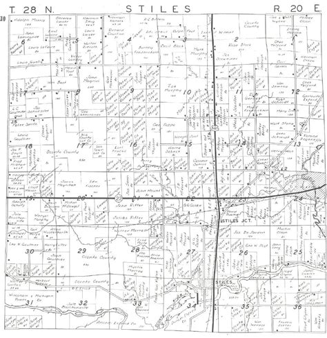 1946 Plat Maps Of Oconto County Wisconsin