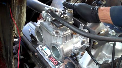 Side Draft Carburetor On A 350 Chevy Eng Youtube