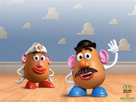 Mr And Mrs Potato Head From Toy Story Desktop Wallpaper