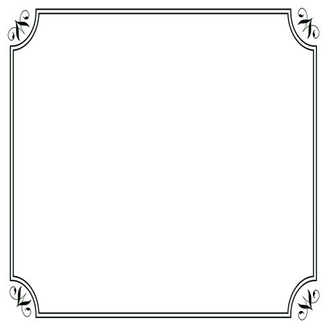 Picture Frame Template Black Border Frame Png Picture Png Download