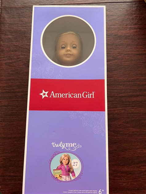 American Girl Truly Me 27 New 18 Doll And Book Blue Eyes Blonde Hair Retired Nib 194735043705 Ebay