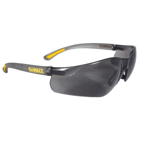 radians dewalt contractor pro™ smoke lens safety glasses frameless style smoke color 12