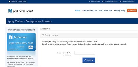 We may approve you when others won't. www.preapprovedaccess.com - First Access Visa Credit Card Pre-approval Guide - Credit Cards Login