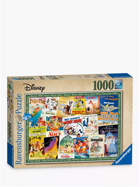 Ravensburger Disney Vintage Movie Posters Jigsaw Puzzle 1000 Pieces