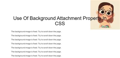 What Is The Use Of Background Attachment Property In Css