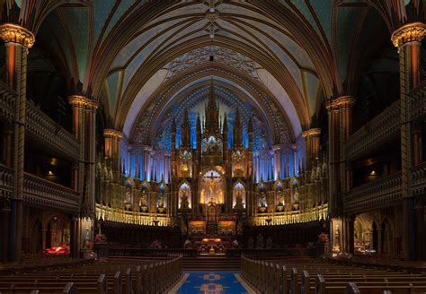 Notre Dame Basilica Montreal Canada Of Montreal