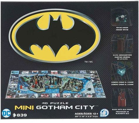 4d puzzle batman 4d mini puzzle gotham city 839 elementów ceny i opinie ceneo pl