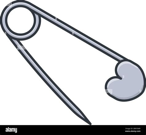 Safety Pin Isolated Vector Illustration For Safety Pin Day On April