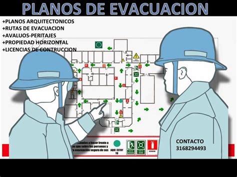 Plano De Evacuacion Planos Seguridad Y Salud Laboral Salud Laboral