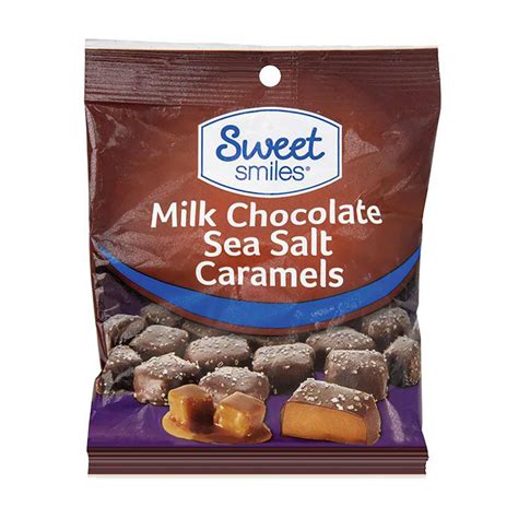 Sweet Smiles Milk Chocolate Sea Salt Caramels 3 Oz