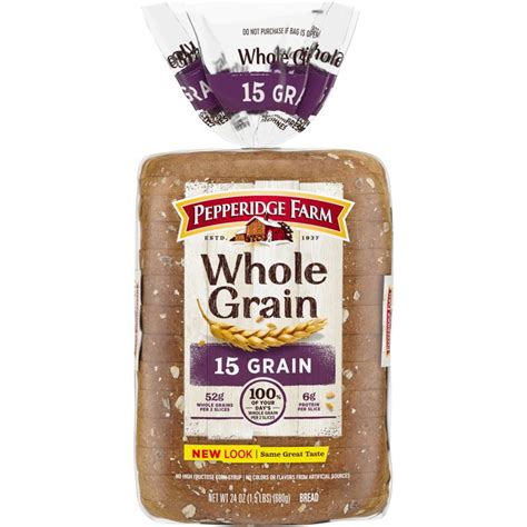 Pepperidge Farm® Whole Grain 15 Grain Bread 24 Oz Bag Reviews 2021