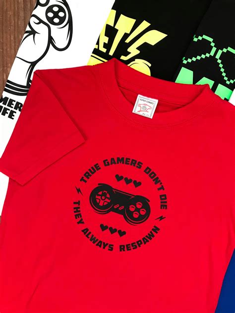 Personalised True Gamers T Shirt Name Factory