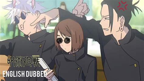 shoko tries out gojo glasses geto asks gojo to be more humble sashisu jujutsu kaisen s2