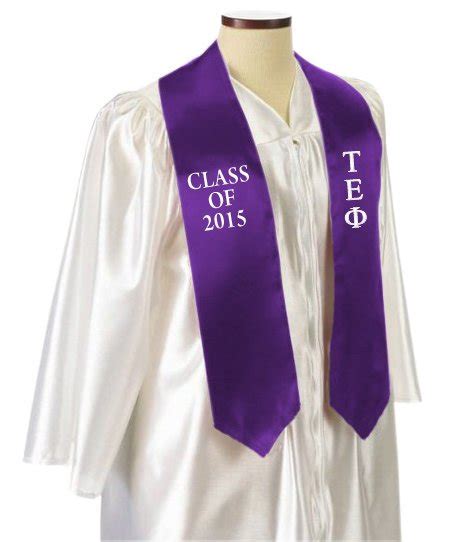 Tau Epsilon Phi Embroidered Graduation Sash Stole Sale 3995 Greek