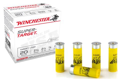 Winchester 20 Ga 2 3 4 Inch 7 8 Oz 8 Shot Super Target 25 Box Vance Outdoors