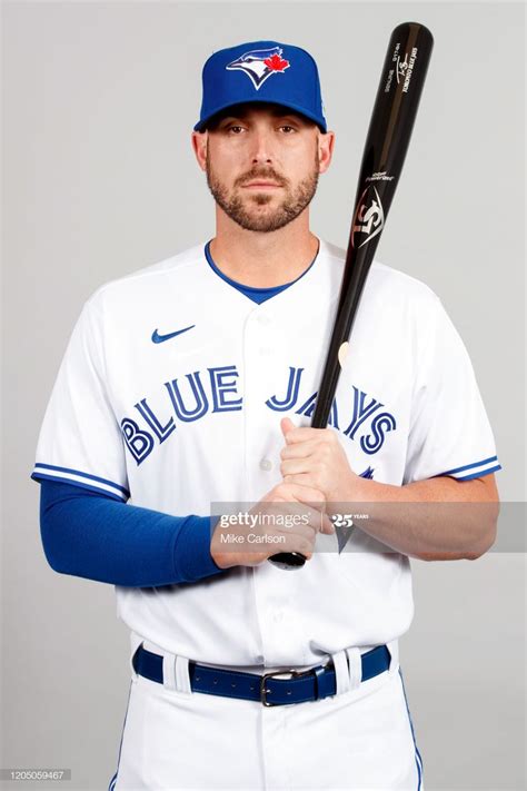 Travis Shaw Of The Toronto Blue Jays Poses During Photo Day On