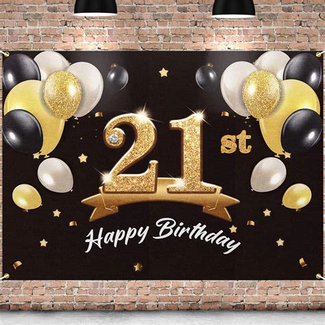 Gold Male 21st Birthday Decoration Ideas For Guys Amazon Com Birthday