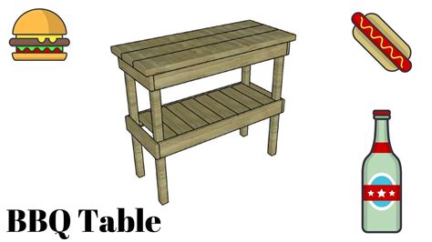 A table barbecue comes in different shapes and sizes, but all models have one thing in common: BBQ Table Plans - YouTube
