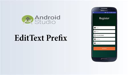 How To Do Edittext Prefix Android Studio Design Custom Edittext Dee