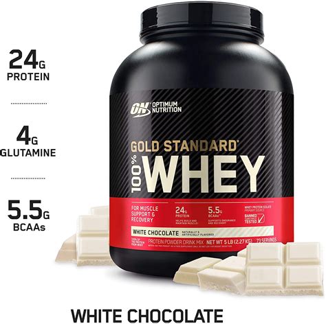 Optimum Nutrition Gold Standard 100 Whey Protein Powder White