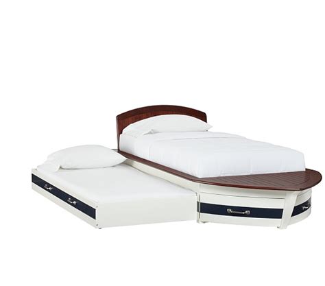 Speedboat Ii Bed And Trundle Twin Pbk Whiteespresso Pottery Barn Kids