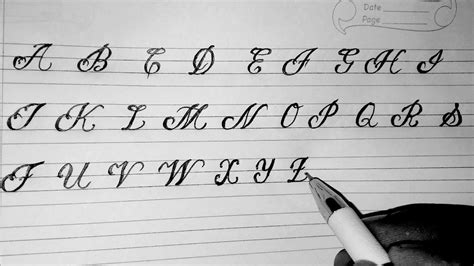 The new discount codes are constantly. Cursive writing A2Z (Capital letter)Learn calligraphy in ...