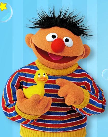 This Is Ernie He Is The Brother Of Bert He Likes His Toy Rubber Ducky
