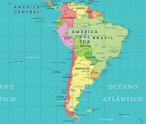 Mapa Politico De Las Americas