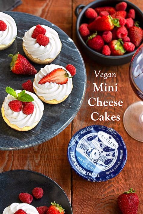 mini vegan cheesecakes recipe dairy free new york style recipe