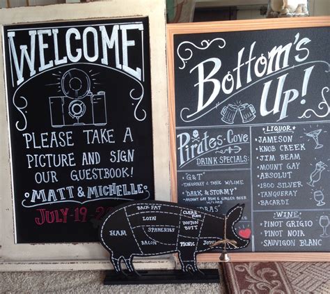 Pig Roast Wedding: Wedding Signs | Bbq wedding reception, Pig roast wedding, Wedding