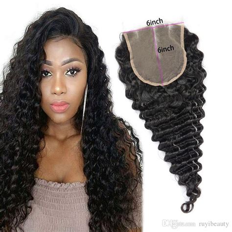 Indian Raw Virgin Hair Six By Six Lace Closure 8 20inch Natural Color Wholesale 6x6 Lace Closure