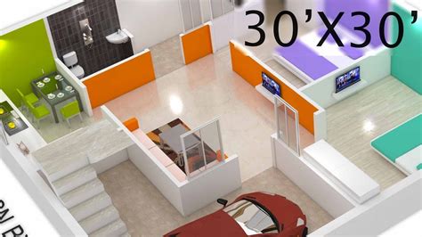 30x30 House Plan 3d View By Nikshail Youtube