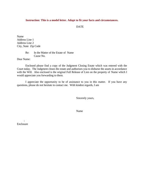 Letter Regarding Closing Doc Template Pdffiller